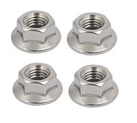sourcing map 4pcs Tuerca con brida rosca izquierda M12x1.75mm
