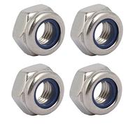 sourcing map 4Pcs Tuercas Hexagonales De Acero Inoxidable 304 M8 X 1mm Rosca Métrica Fina