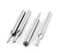 sourcing map 4pcsS de 58mm largo 2 copas de mango recto de cortador HSS cortador 3mm x 6mm