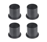 sourcing map 4uds Brida Manga Rodamientos 25mm Interior Diámetro POM Negro