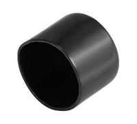 sourcing map 4uds Goma Extremo Tapas 42mm ID Vinilo Redondo Extremo Tapa Funda Tornillo Rosca Protectores Negro