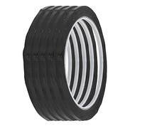 sourcing map 5 piezas Cinta adhesiva aislantes eléctrico 3 mm anchura negro
