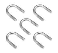 sourcing map 5 piezas Tornillo sujetador en forma en U M6 para tubo de 16mm