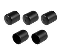 sourcing map 5 uds Protector de Rosca de Tornillo Tapas de Tubo Negro