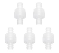 sourcing map 5 válvulas de retención de no retorno, conector de manguera en línea unidireccional de 15 mm de diámetro para manguera de plástico PP para bomba de tanque de agua de aire líquido de gas
