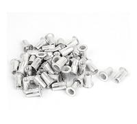 sourcing map 50 pcs M5x13mm Aluminio con cabeza avellanada Tuercas Remachables inserción tuerca