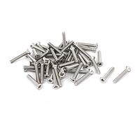 sourcing map 50 piezas M 2, 5 x 16 mm Phillips tornillos de cabeza plana
