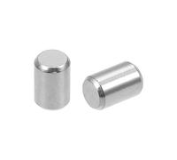 sourcing map 50 Piezas Pasador 4 mm x 6 mm Clavijas Tono Plateado | de Acero Inoxidable 304, Estantes de Apoyo, Pasadores de Madera para Literas