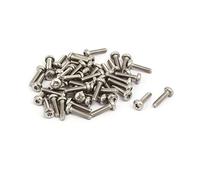 sourcing map 50 piezas Tornillos de Fijación tipo torx M2x8mm