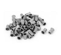 sourcing map 50pcs M4 x 10mm banda moleteada remache de tuerca