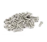 sourcing map 50piezas Tornillos Autoperforantes de Cabeza M2.5 x 8mm | Acero Inoxidable, STL Phillips Pan Redondo