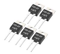 sourcing map 5pcs KSD-01F Termostato 60℃ Controlador de Temperatura