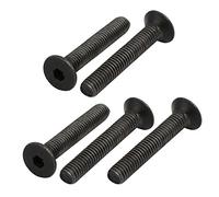 sourcing map 5Pcs M5X30mm Tornillo Plano Hexagonal De Cabeza Avellanada Rosca Izquierda Din7991