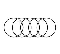 sourcing map 5pcs Nitrilo Caucho Tóricas Juntas 134mm OD 127mm ID 5mm Ancho, Métrico Sellado Empaquetadura O Ring Redondo Arandelas de Goma Surtidas para Grifos Cocina y Fontanería