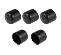 sourcing map 5pcs Protectores de Rosca de Tornillo 22mm ID Negro