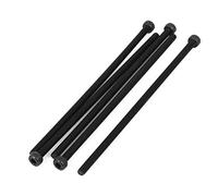 sourcing map 5pcs Tornillo moleteado totalmente de cabeza M4x110mm