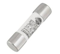 sourcing map 5uds 10 x 38mm Cerámica Tubo Cilíndrico Fusible Eslabones 380V 16A