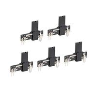 sourcing map 5uds Atenuador Variable Resistencias 35mm Recto Deslizante Potenciómetro B100K Ohm Lineal Doble Potenciómetros para Atenuación Sintonización