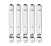 sourcing map 5uds H6 Hexagonal Puntas de Destornillador 1/4" Hexagonal Vástago 2" Longitud Magnético Seguridad Destornillador Eléctrica Herramienta