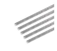 sourcing map 5uds M3 x 100mm Completamente Roscado Varilla 304 Acero Inoxidable Derecha Mano Roscas