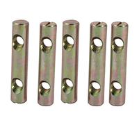 sourcing map 5Uds Pasador Barril Tuerca M8x60mm Doble Orificio Unidad Cruz