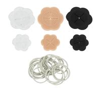 sourcing map 6 clips de cincha para vestido de mujer, clip oculto para cintura, pinzas ocultas para ropa, vestidos, camisas, blusas, bufandas, blanco/negro/beige