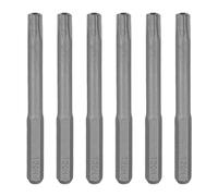sourcing map 6 puntas de destornillador Torx T20H de 5/32 pulgadas, vástago hexagonal de 45 mm de longitud, estrella magnética de 6 puntos, punta de destornillador de acero S2 con agujero para