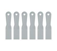 sourcing map 6 raspadores de masilla de plástico flexible de 1.5 pulgadas, herramienta de limpieza desechable para esparcir pintura, reparación de parches, color gris