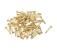 sourcing map 60 piezas Clavos de latón pequeños 2 mm x 15 mm (DxL)