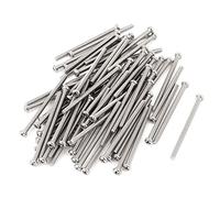 sourcing map 60 piezas Tornillos de cabeza redonda Phillips M2.5 x 40 mm | Perno, de acero inoxidable 304
