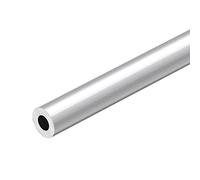 sourcing map 6063 Aluminio Redondo Tubo, 300 mm de Largo, 14 mm de Diámetro Exterior, 7 mm de Diámetro Interior, Tubo Recto de Aluminio sin Costura