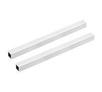 sourcing map 6063 Aluminio Tubo Cuadrado 20mmx20mmx1mm Grosor Pared 300mm Longitud Sin Costura Recto Tubo Tubería 2uds