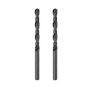 sourcing map 6542 Alta Velocidad Acero Recto Vástago Helicoidal Taladro, Totalmente Rectificado Negro Óxido Taladro Brocas 4,7mm Perforación Diámetro 80mm Total Longitud 2uds