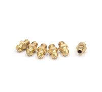 sourcing map 6Uds Engrasadores Recto De Latón M6X1Mm Para Coche