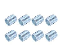 sourcing map 8 conectores de estante de metal, postes de estantería de alambre de 1.1 x 1 pulgada, conector de rosca gruesa, conexión de soporte de estante para estante de almacenamiento, piezas de