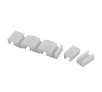 sourcing map 8 Piezas Pie de Silla de Plástico 11mm de Diámetro Blancas