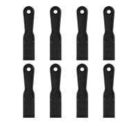 sourcing map 8 raspadores de masilla de plástico flexible de 1.5 pulgadas, herramienta de limpieza desechable para esparcir pintura, reparación de parches, color negro