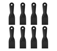 sourcing map 8 raspadores de masilla de plástico flexible de 1.97 pulgadas, herramienta de limpieza desechable para esparcir pintura, reparación de parches, color negro