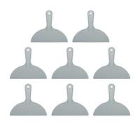 sourcing map 8 raspadores de masilla de plástico flexible de 7.87 pulgadas, herramienta de limpieza desechable para esparcir pintura, reparación de parches, color gris