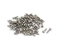 sourcing map 80 piezas Tornillo de cabeza plana M2.5 x10 mm x Acero inoxidable 304 pernos sujetadores