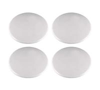 sourcing map 80mm Tapón de silicona protector paragolpes de Pared autoadhesivas protectores de manija de puerta Tapón blanca 4pcs