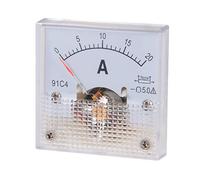 sourcing map 91C4-A Medidor de panel de corriente analógico DC 20A Amperímetro para prueba de circuito Amperímetro Tester Gauge 1 PCS