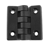 sourcing map a11120200ux0434 Bisagras de acción simple para puerta de plástico, 65 x 65 mm, 2 piezas, negro