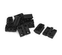 sourcing map A15050400ux0209 - Bisagra de rodamientos de bolas de plástico reforzado (48 x 48 mm), color negro (10 unidades)