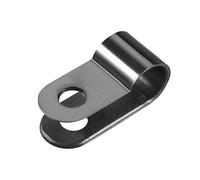 sourcing map Abrazadera de cable de tipo R Clips de cable Organizador para gestión de cable negro de 8,4 mm Nylon 30 piezas
