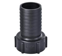 sourcing map ABS Manguera Lengüeta Accesorio Acoplador 50mm Lengüeta Negro