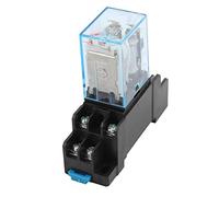 sourcing map AC 220V/240V la bobina electromagnética carril DIN 8 contactos relé potencia 10A LY2J W Base