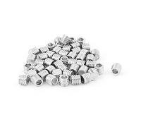 sourcing map Acero inoxidable M6x5mm Set tornillos sin cabeza tuercas racor 50pcs