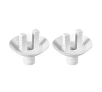 sourcing map Acople Codo Conector Manguera Drenaje Aire Acondicionado para Unidades Mini Split y Piezas Unidad AC Ventana 28mm, 2 piezas