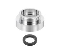 sourcing map Adaptador aireador de grifo, M26 hembra a M22 macho con arandela, 13 mm de longitud